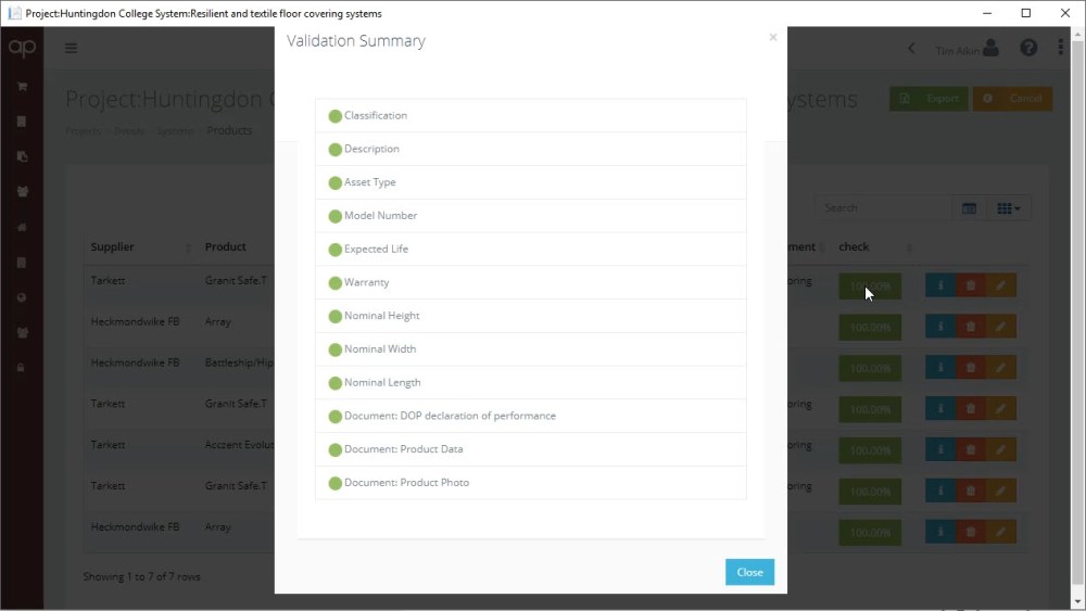 ProductLibrary-AIR-product-validation